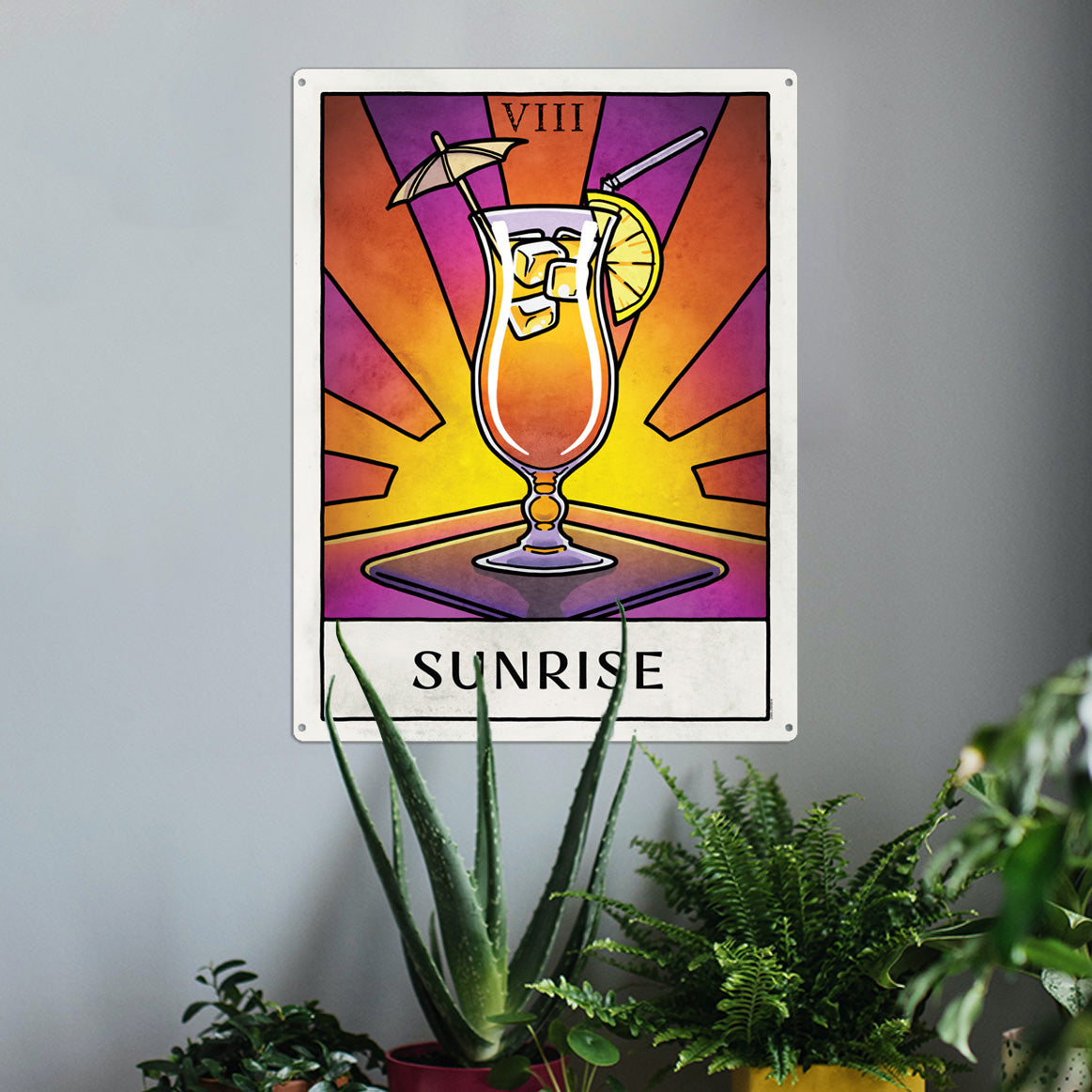 Deadly Tarot Life The Sunrise Tin Sign