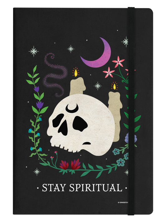 Stay Spiritual Black A5 Hard Cover Notebook