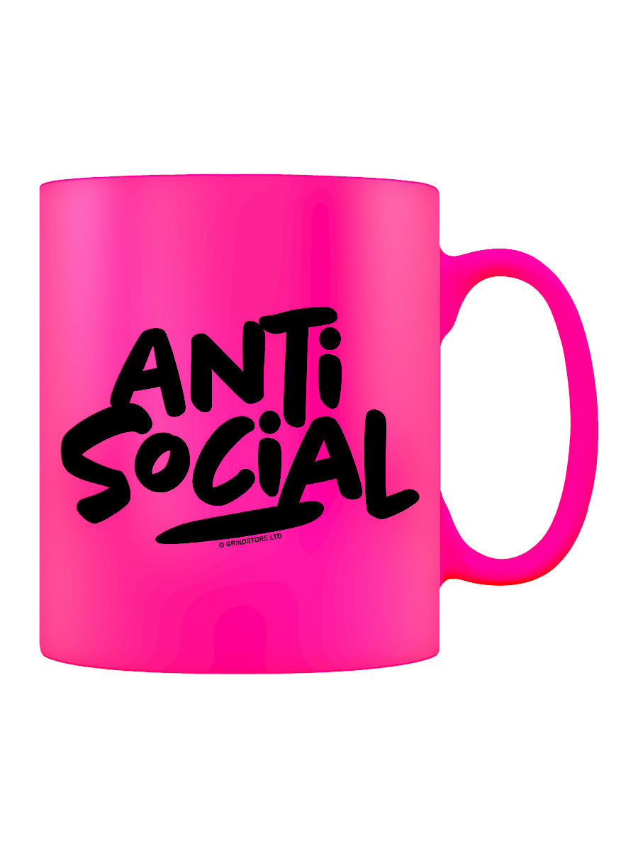 Anti-Social Pink Neon Mug