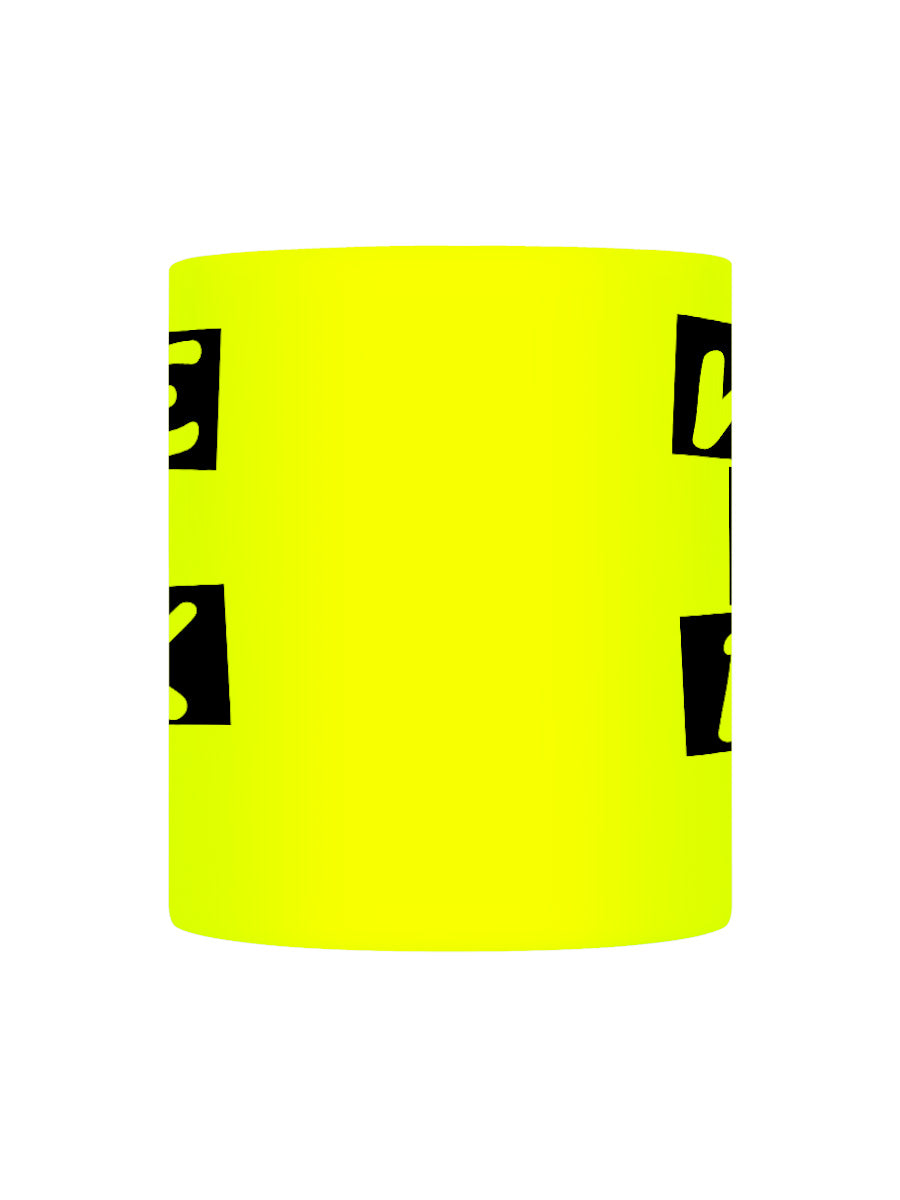 Wake The Fuck Up Yellow Neon Mug