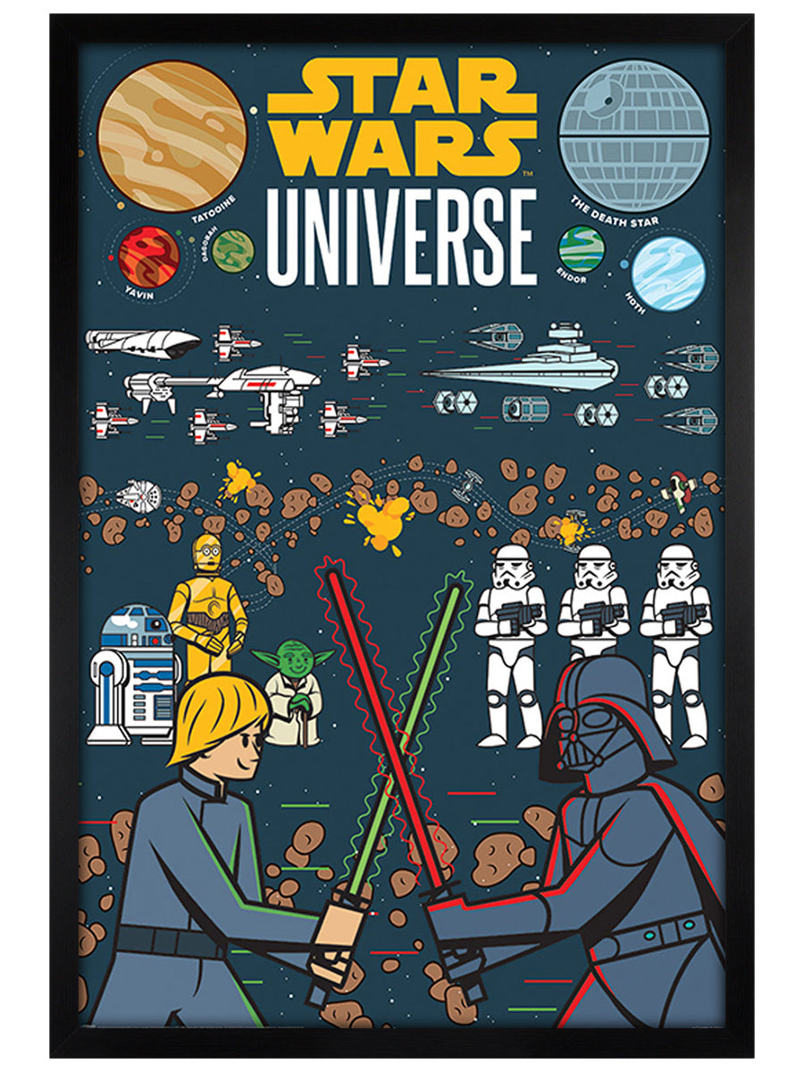 Star Wars Universe Illustrated Maxi Poster