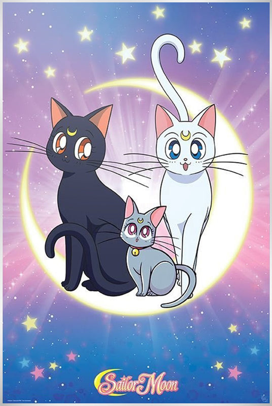 Sailor Moon Luna, Artemis and Diana Maxi Poster