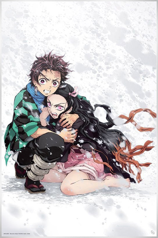 Demon Slayer Tanjiro & Nezuko Snow Maxi Poster