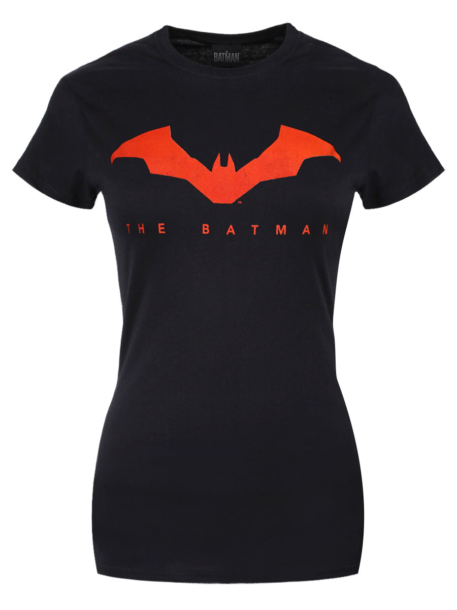 The Batman Bat Logo Ladies Black T-Shirt