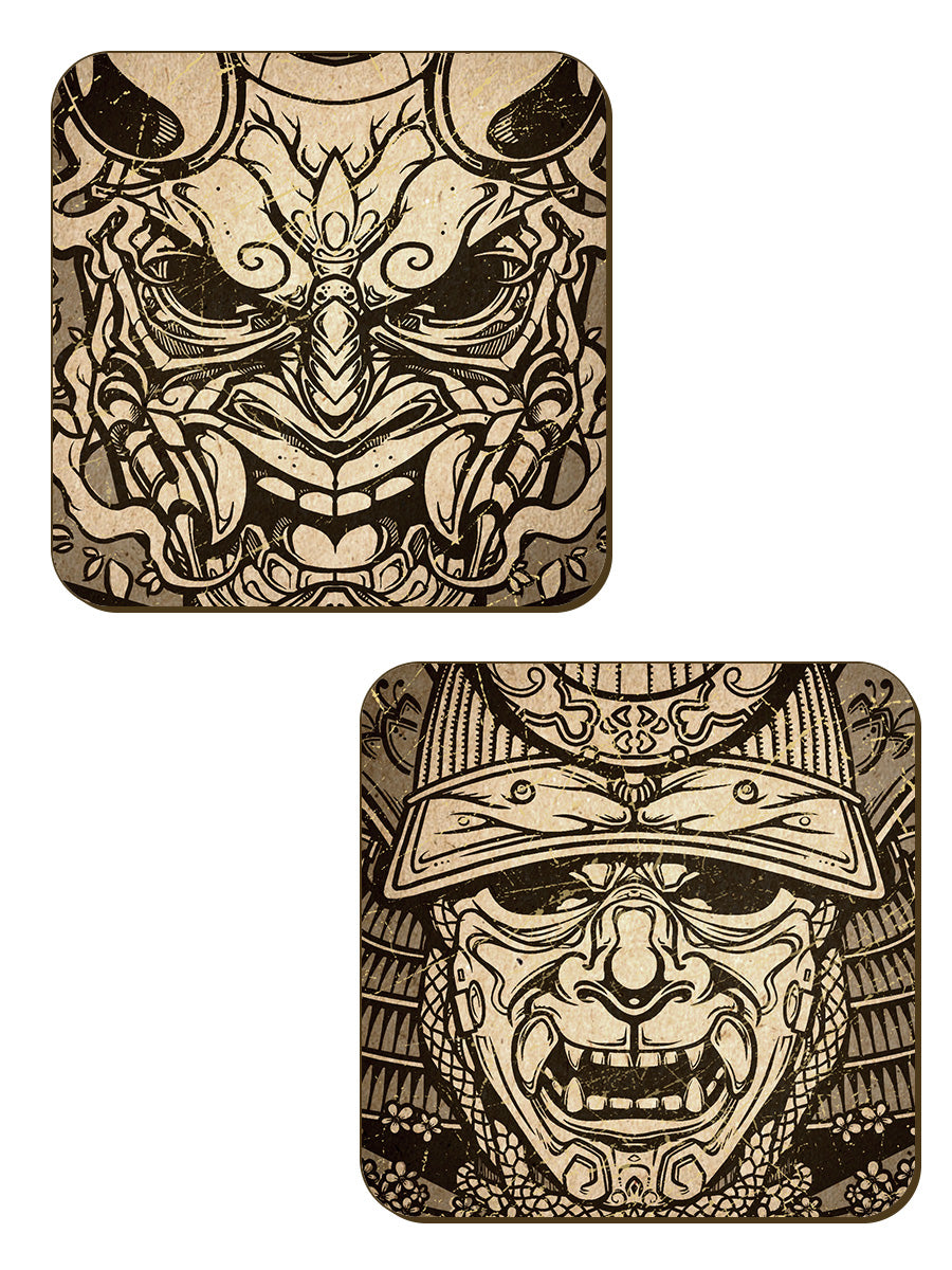 Unorthodox Collective Asian Warriors 4 Piece Coaster Set