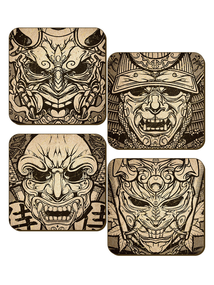Unorthodox Collective Asian Warriors 4 Piece Coaster Set