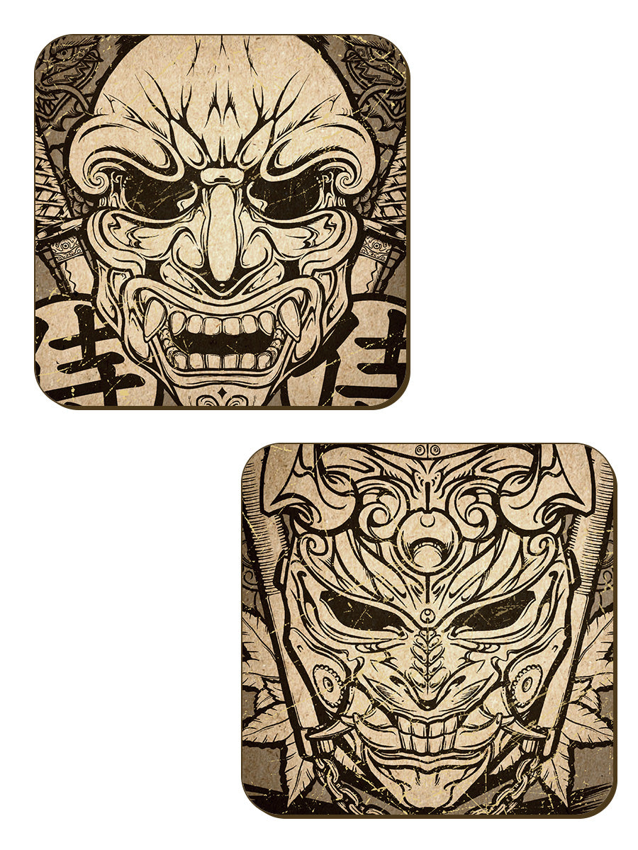 Unorthodox Collective Asian Warriors 4 Piece Coaster Set