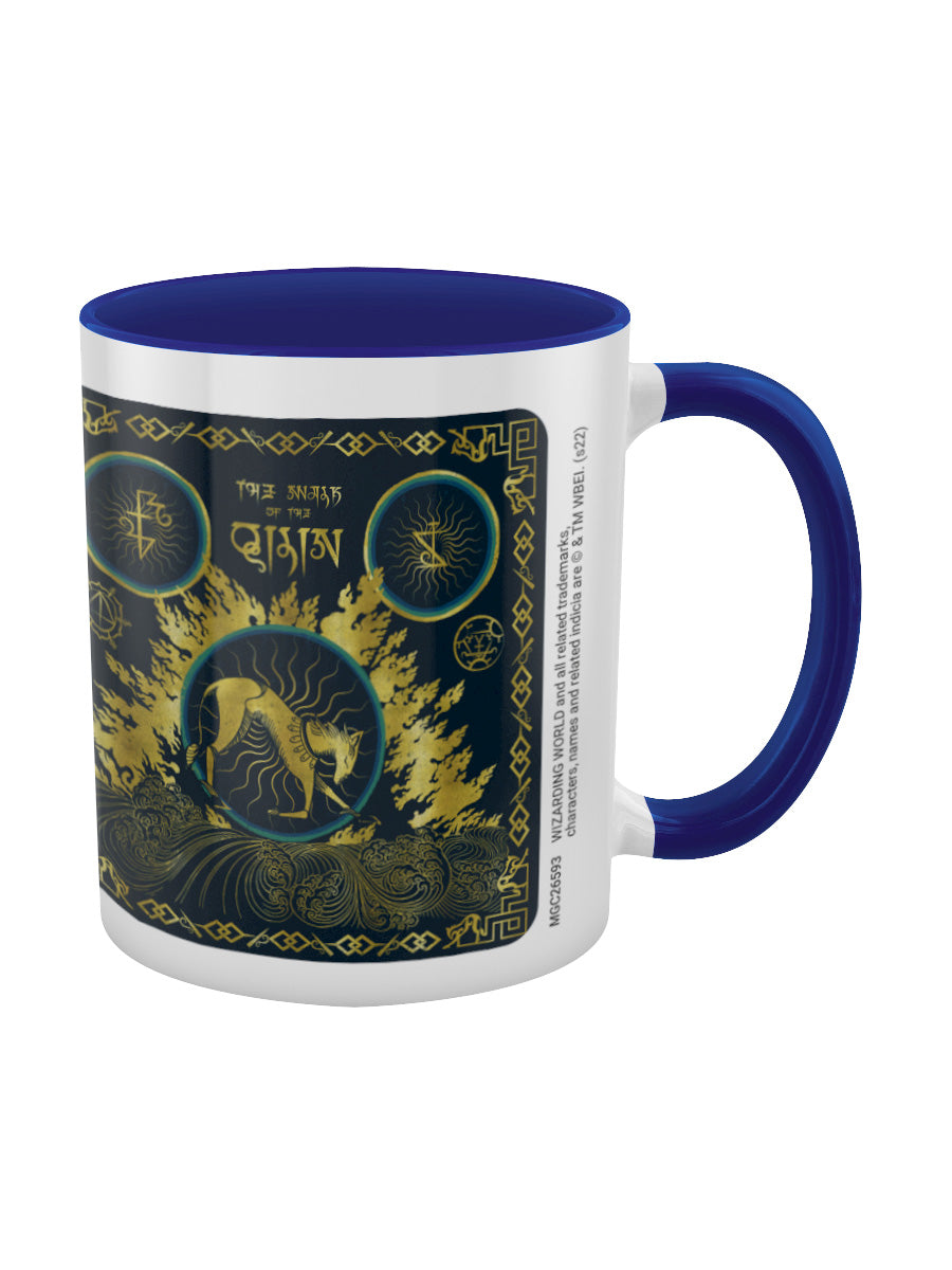 Fantastic Beasts The Secrets of Dumbledore Walk of the Qilin Blue Coloured Inner Coffee Mug