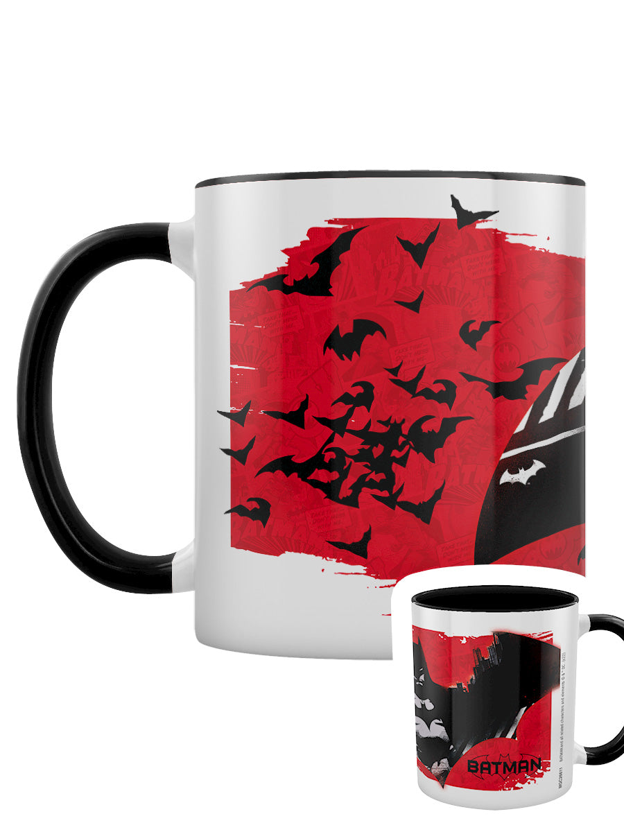 Batman Red Black Coloured Inner Mug