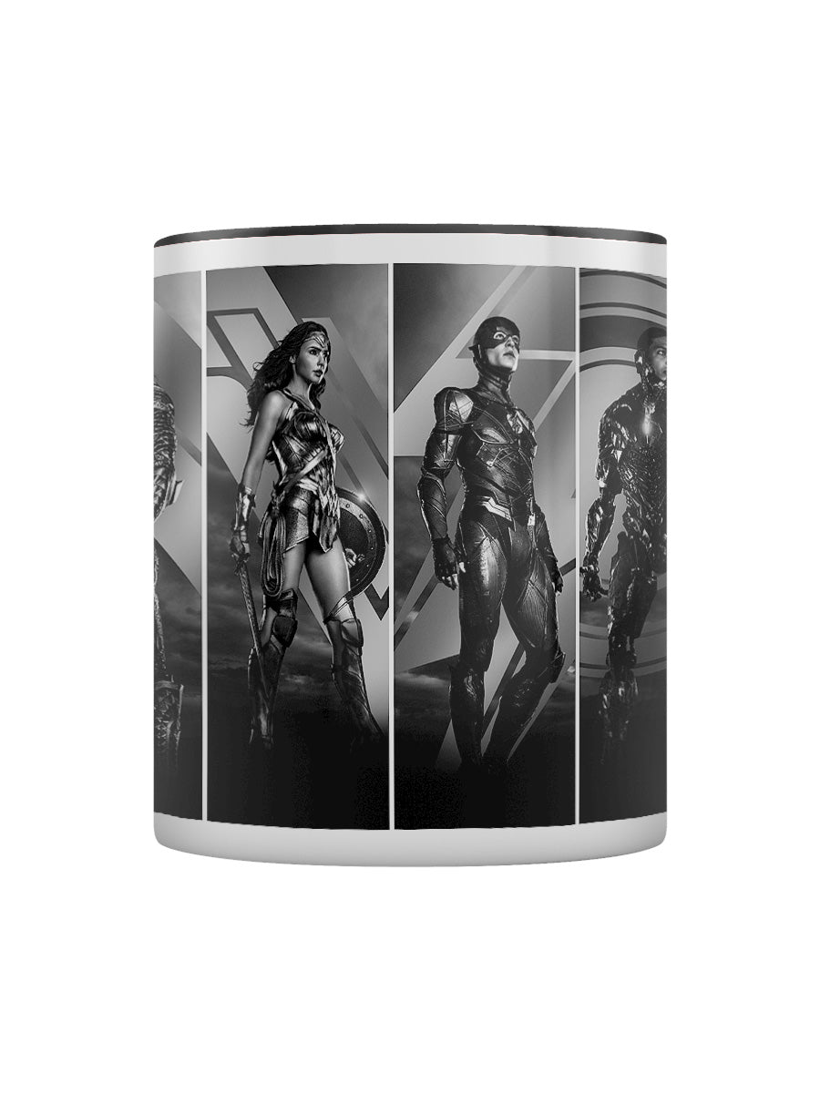 Justice League Snyder Black and White Black Coloured Inner Mug