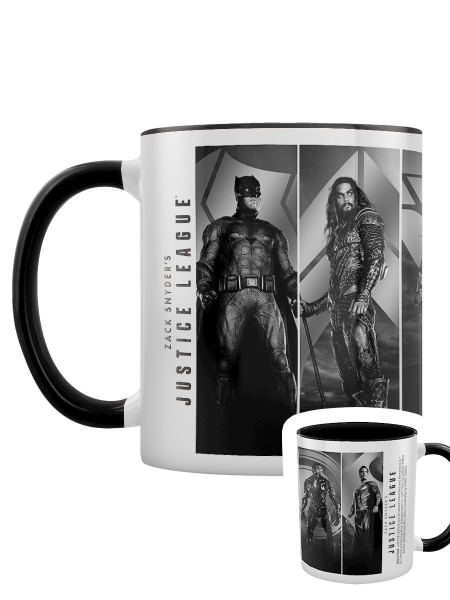 Justice League Snyder Black and White Black Coloured Inner Mug