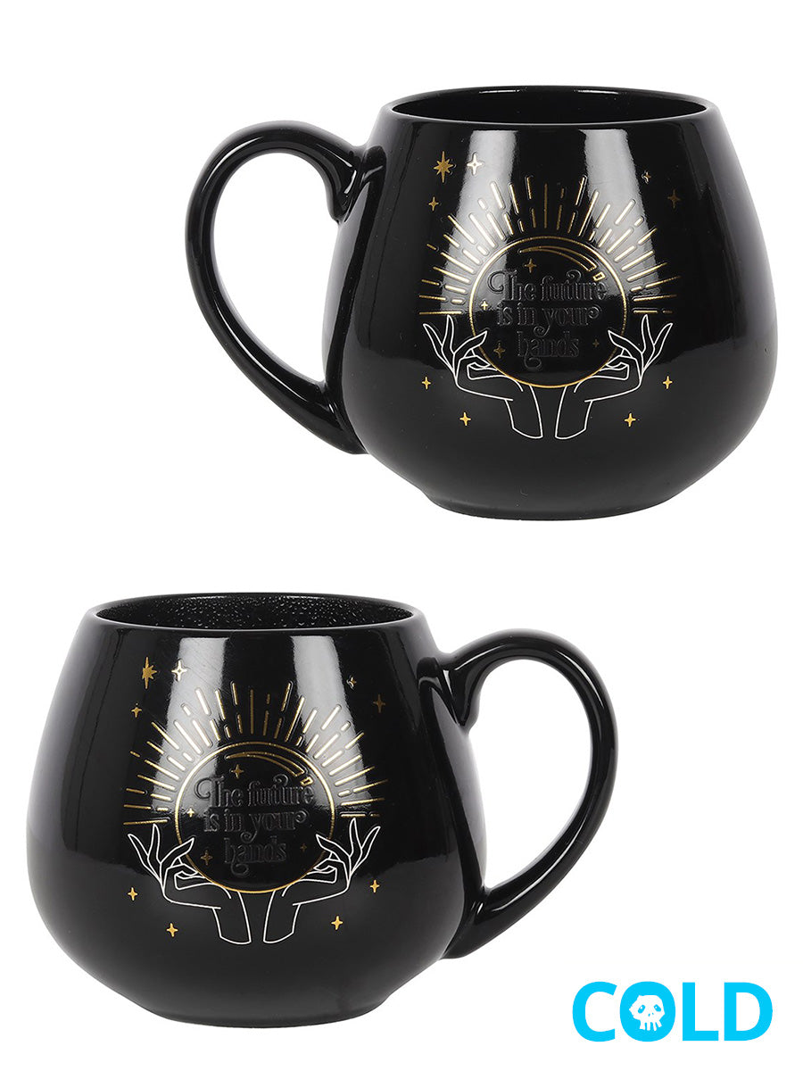 Black Fortune Teller Heat Changing Mug