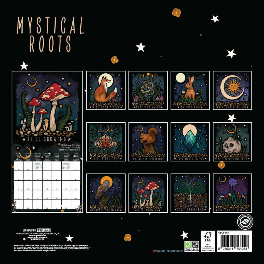 Mystical Roots 2023 Square Calendar