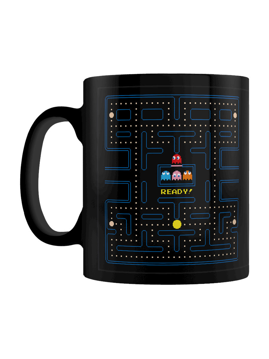 Pac-Man Maze Black Coffee Mug