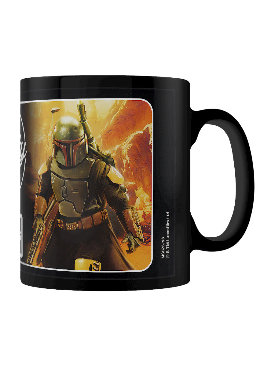 Star Wars The Book of Boba Fett Bounty Black Coffee Mug