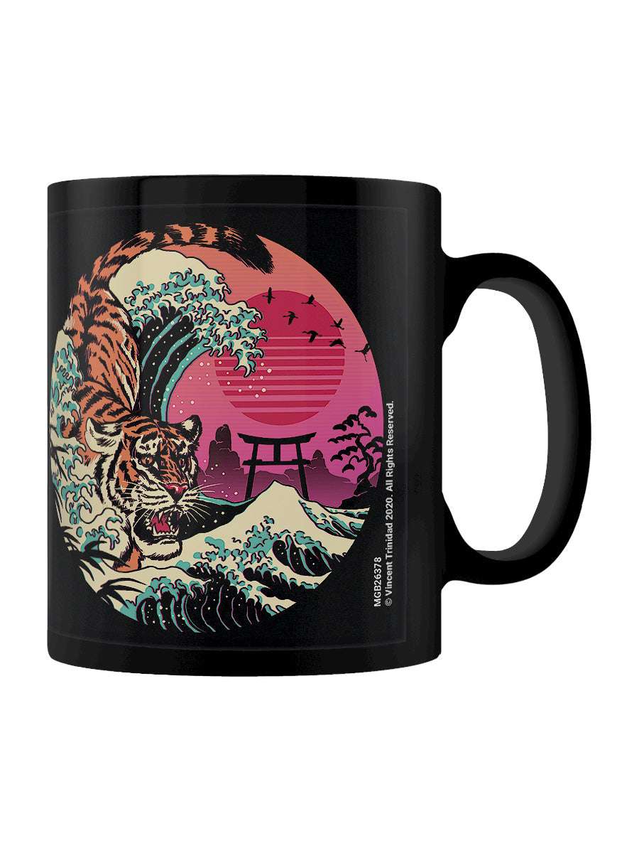 Vincent Trinidad Rad Tiger Wave Black Coffee Mug