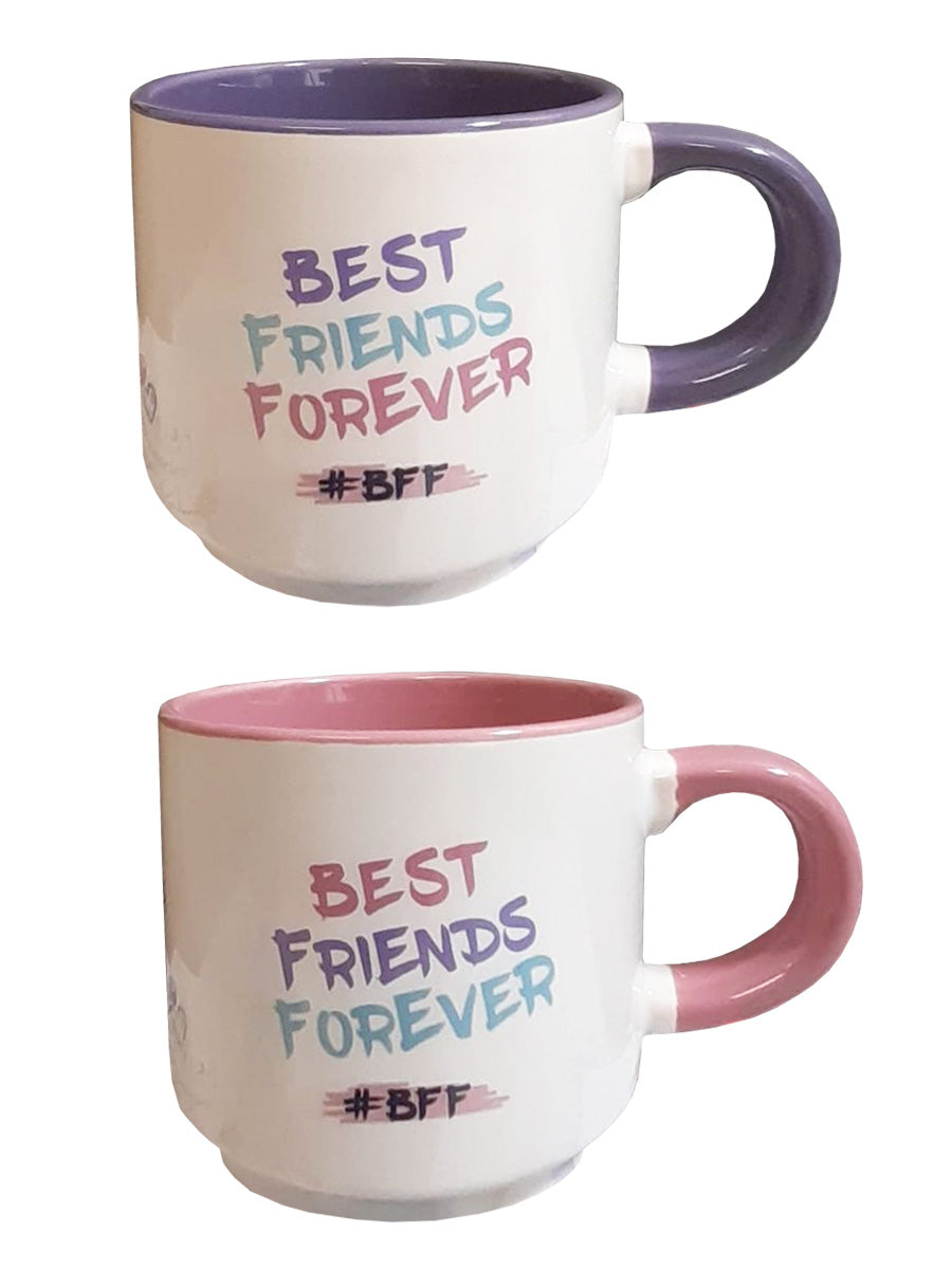 Friends Monica and Rachel Stackable Mug Set