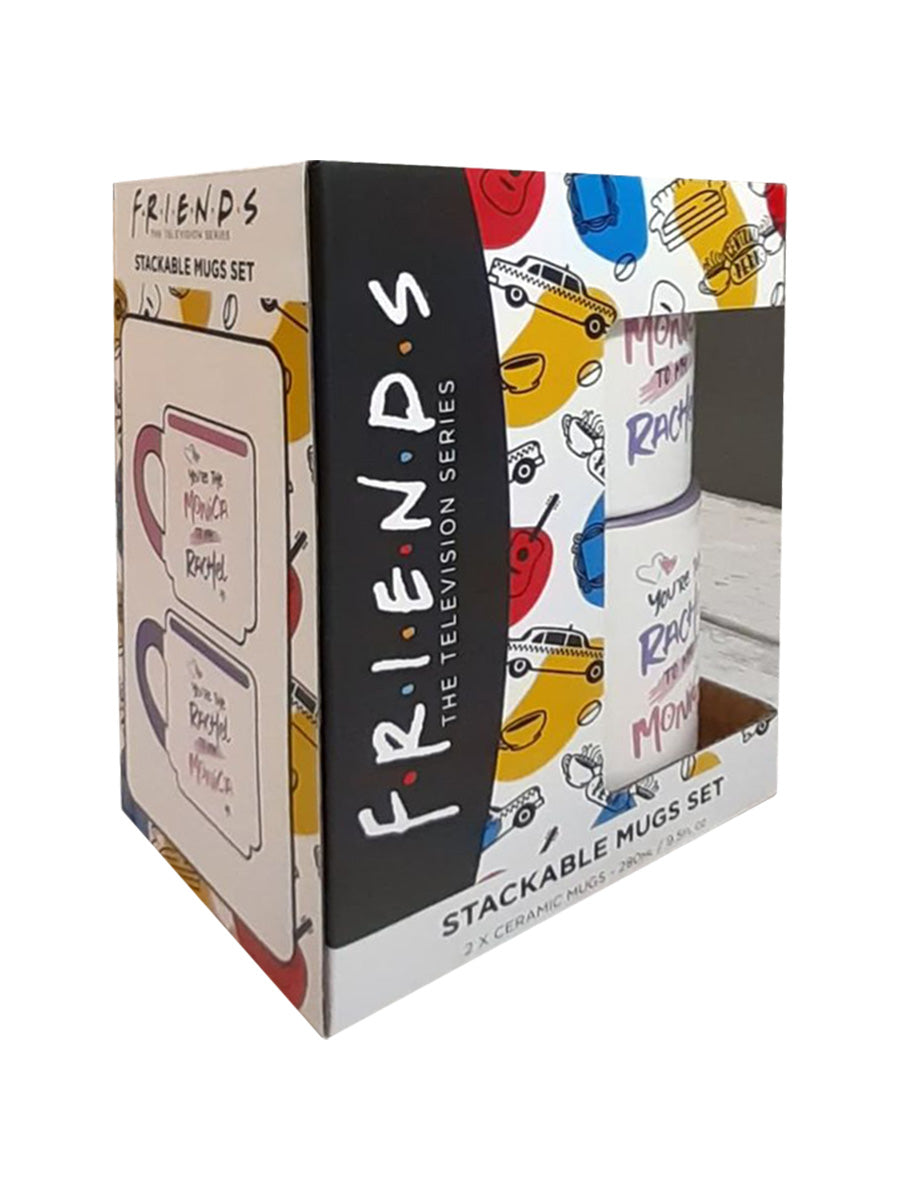 Friends Monica and Rachel Stackable Mug Set