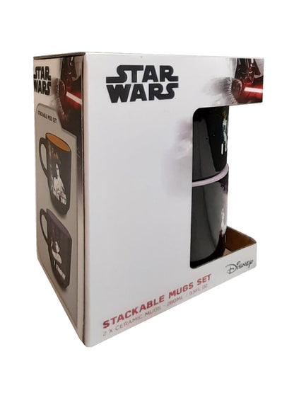 Star Wars Han & Leia Stackable Mug Set