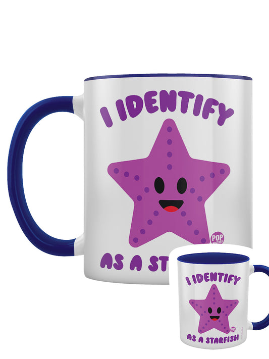 Pop Factory I Identify As A Starfish Blue Inner 2-Tone Mug