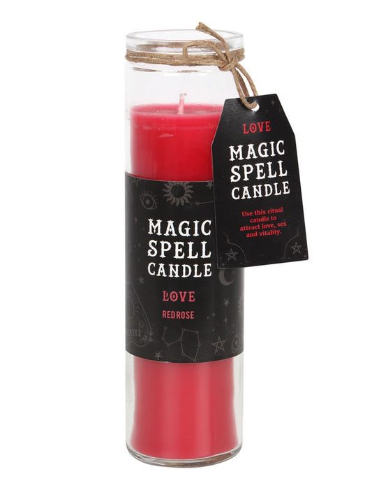 Red Rose Love Spell Tube Candle