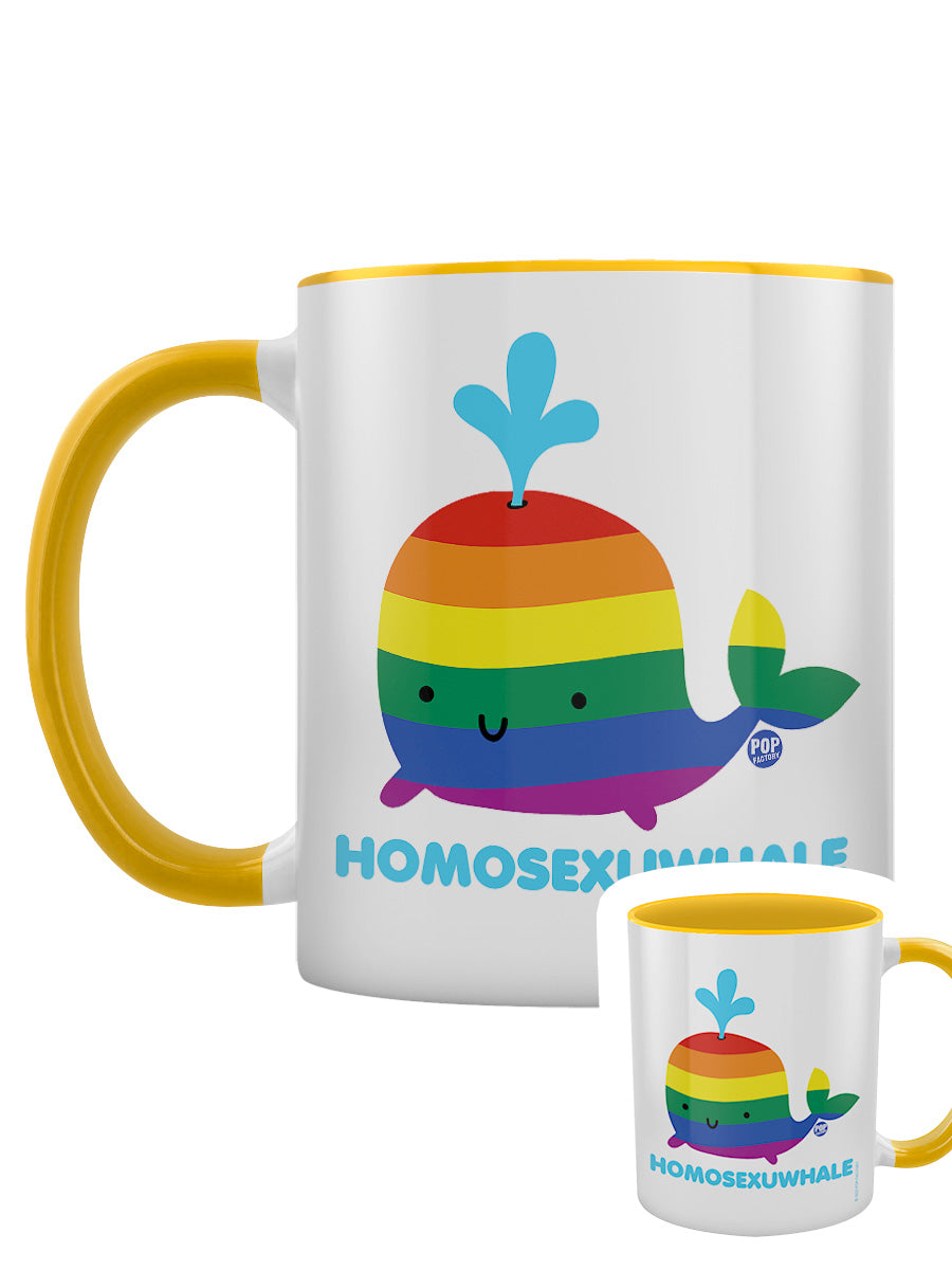 Pop Factory Homosexuwhale Yellow Inner 2-Tone Mug