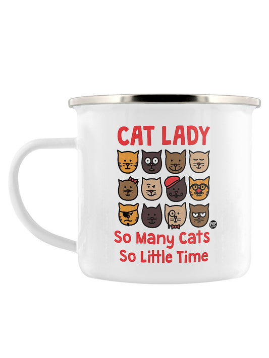 Pop Factory Cat Lady Enamel Mug