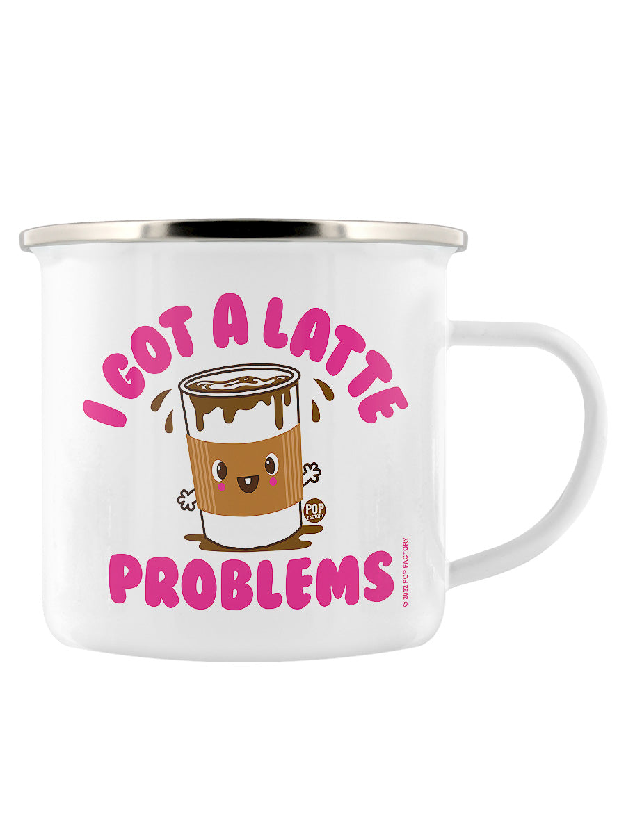 Pop Factory I Got A Latte Problems Enamel Mug