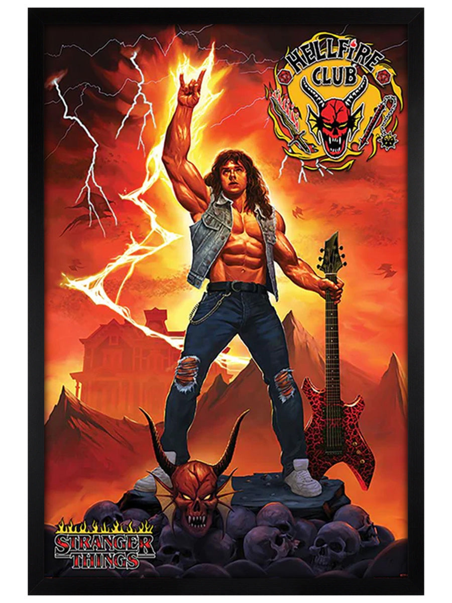 Stranger Things 4 Hellfire Club Rock God Poster