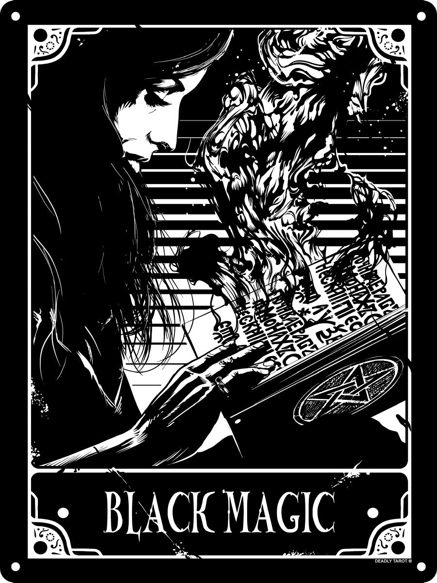 Deadly Tarot - Black Magic Mini Tin Sign