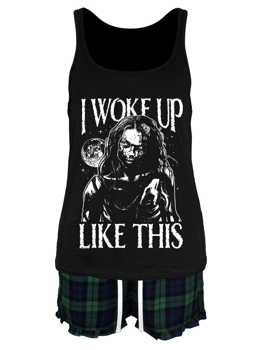 Zombie I Woke Up Like This Ladies Short Pyjama Set