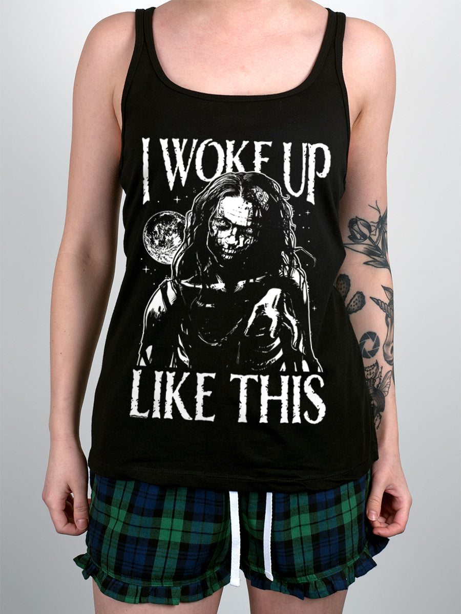 Zombie I Woke Up Like This Ladies Short Pyjama Set