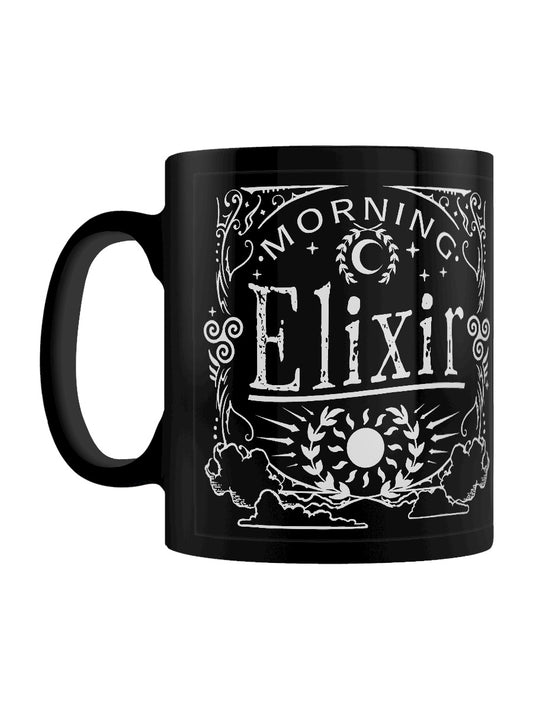 Morning Elixir Black Mug