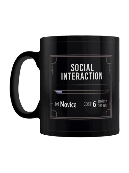 Social Interaction Novice Black Mug