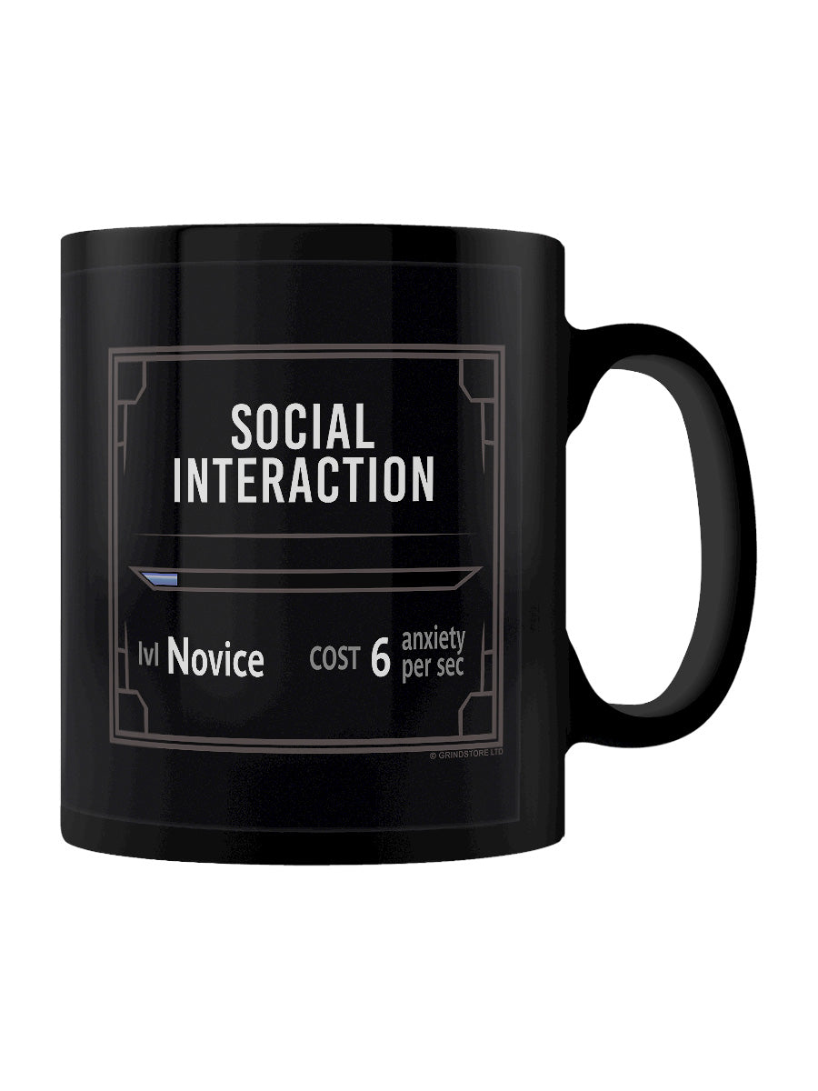 Social Interaction Novice Black Mug