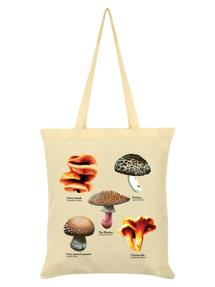 A Sproutness Of Mushrooms Cream Tote Bag