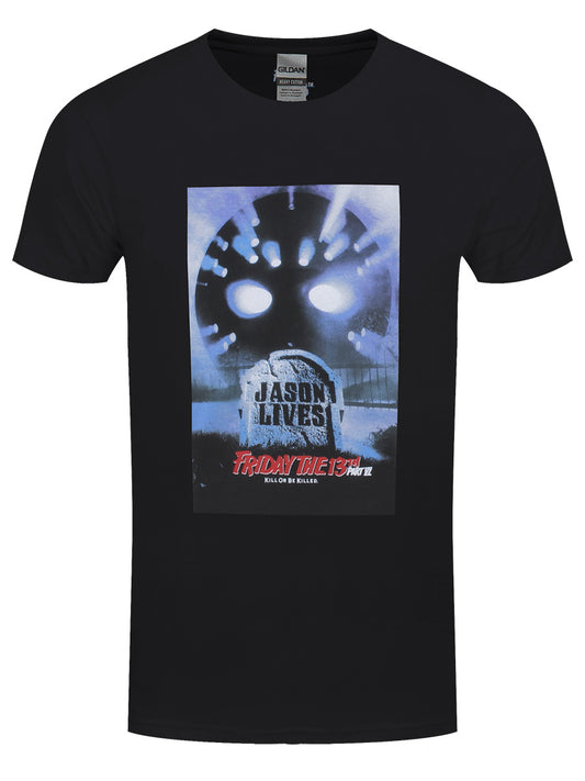 Friday the 13th Part VI Jason Lives Men's Black T-Shirt