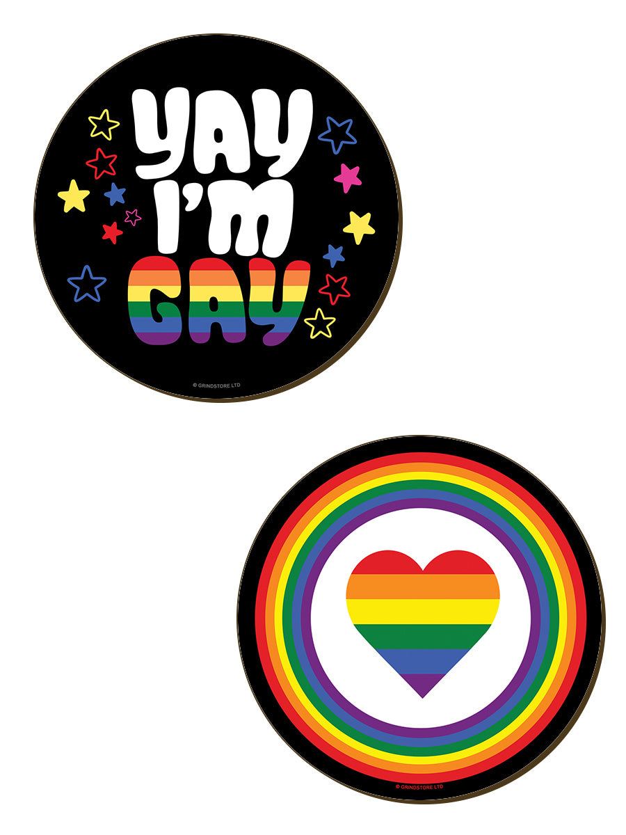 Out And Proud 4 Piece Coaster Set