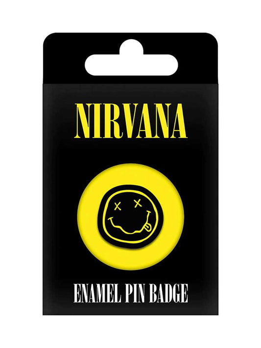 Nirvana Happy Face Enamel Pin Badge