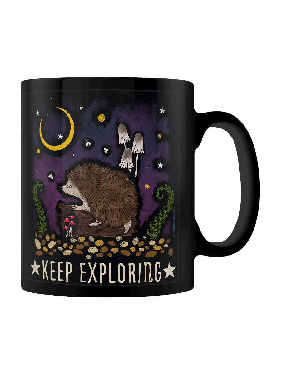 Adventure Awaits Keep Exploring Black Mug