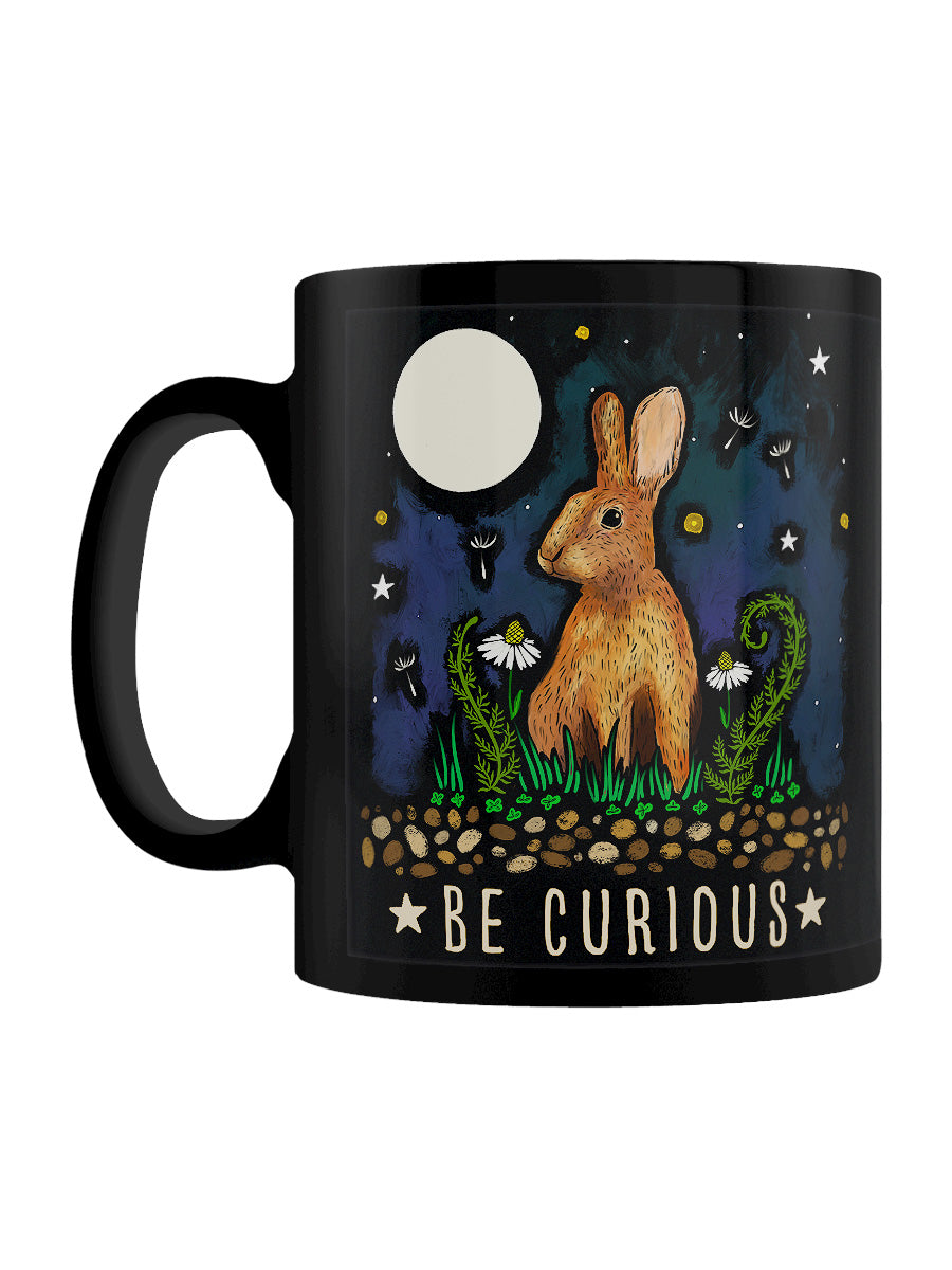 World of Wonder Be Curious Black Mug