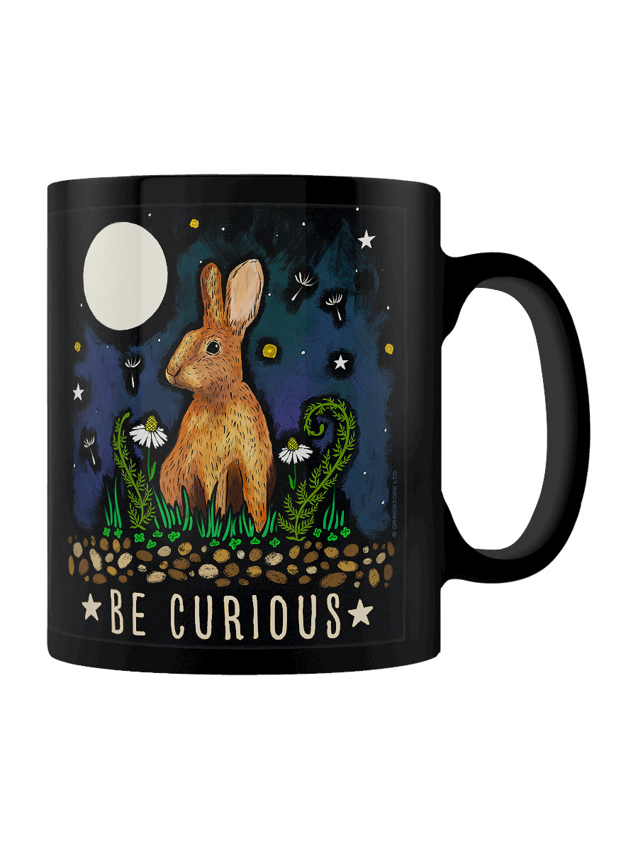 World of Wonder Be Curious Black Mug