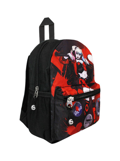 Spiral Harley Quinn Splatter Mini Backpack