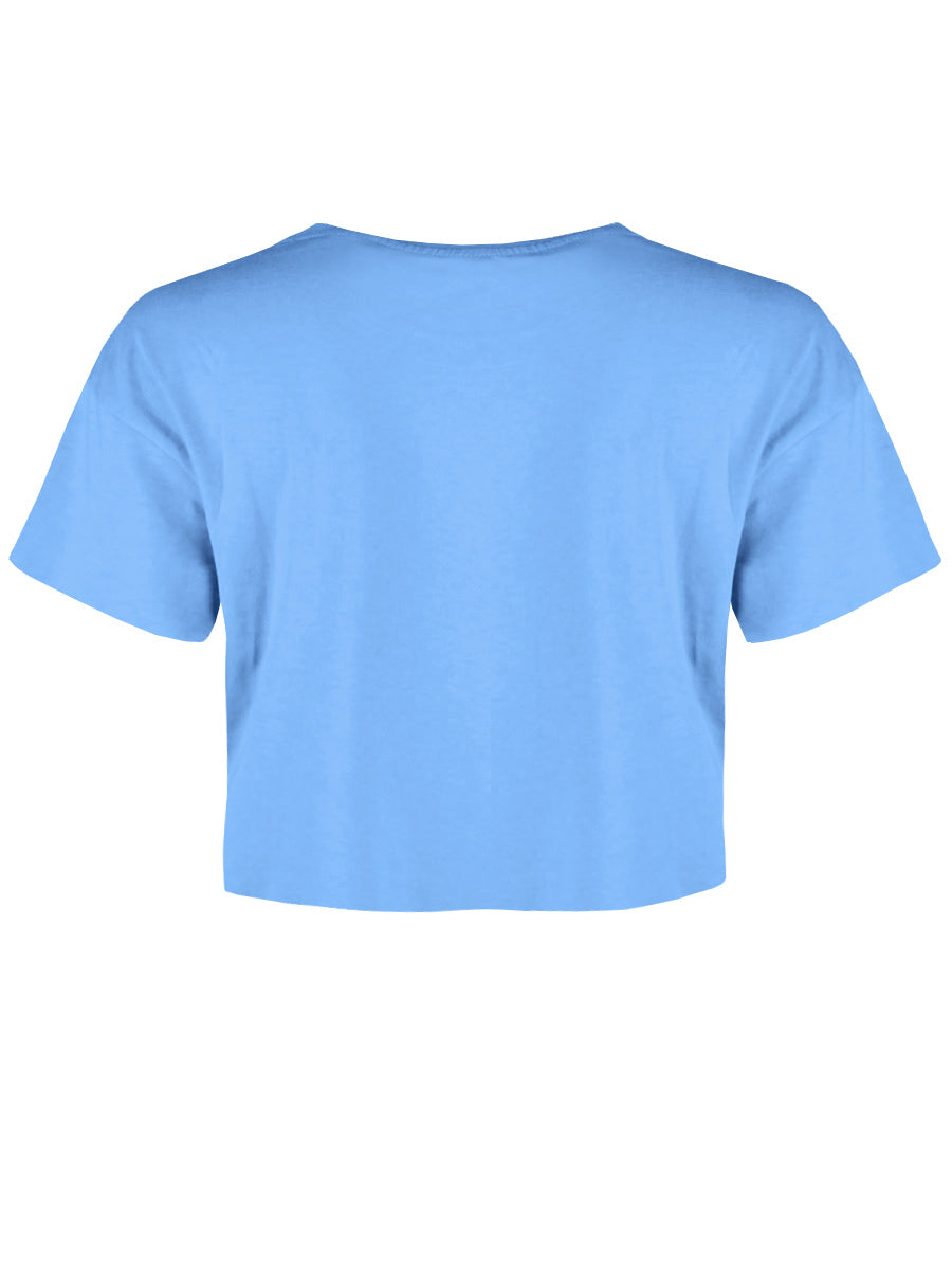 Salem Sanctuary For Wayward Cats Cornflower Blue Crop Top