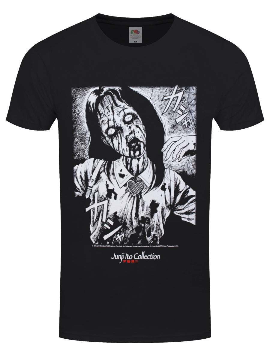 Junji-Ito Bleeding Men's Black T-Shirt