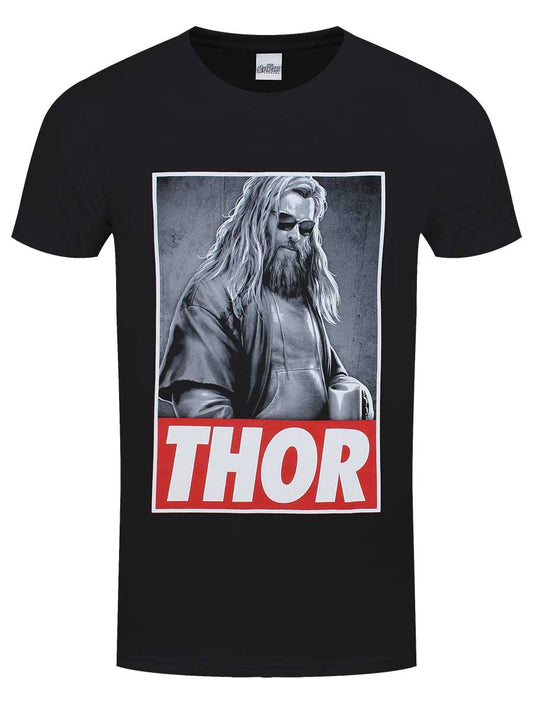 Avengers Endgame Thor Photo Men's Black T-Shirt