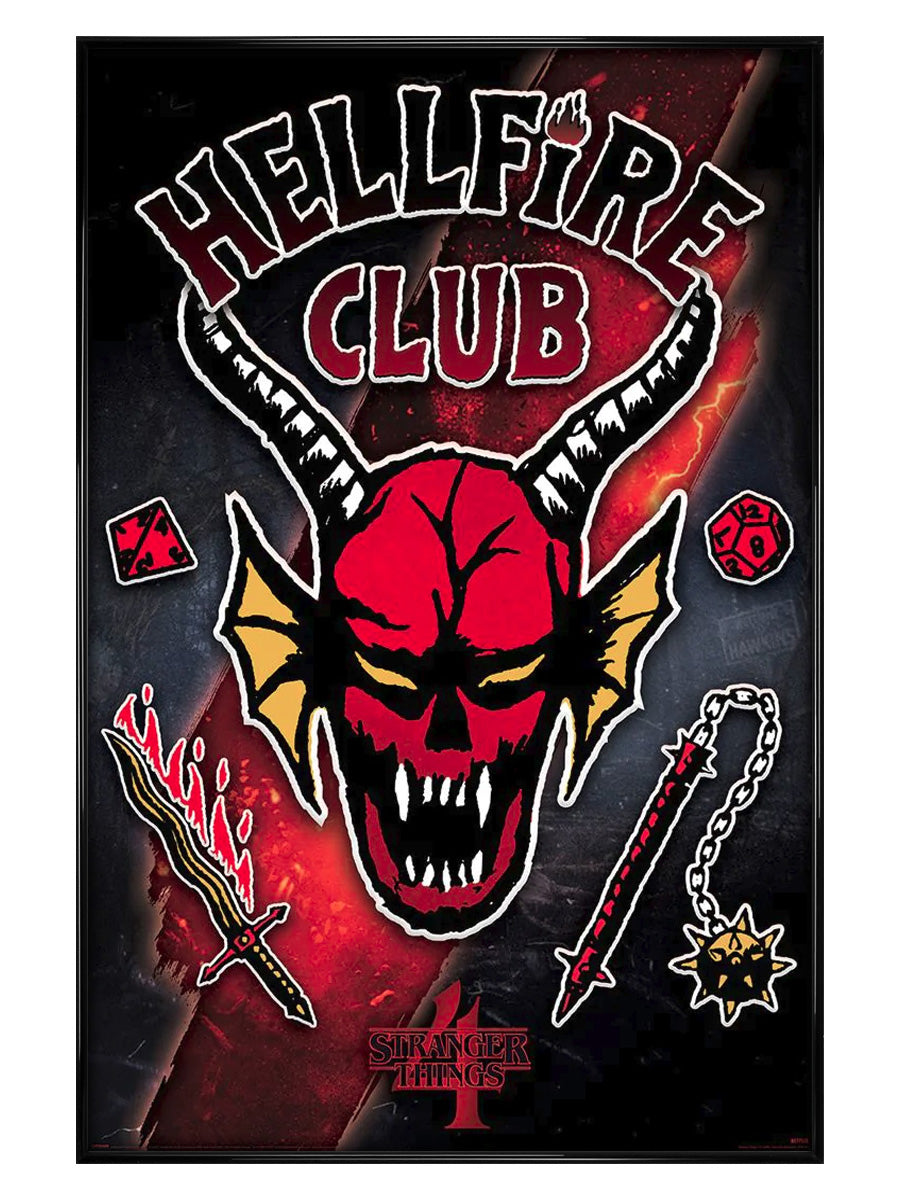 Stranger Things Hellfire Club Emblem Rift Maxi Poster