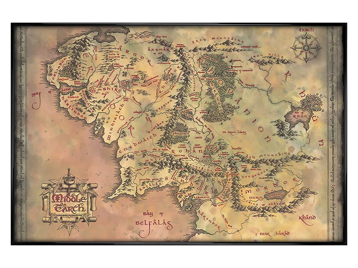 Lord of the Rings Middle Earth Maxi Poster