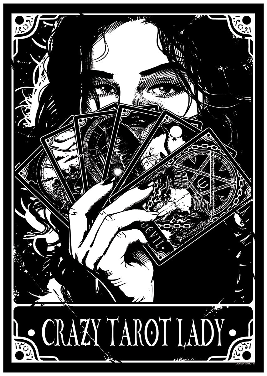 Deadly Tarot Da Donna The Sorceress Premium T-Shirt Maglietta Nero Deadly Tarot Da Donna The Sorceress Premium T-Shirt Maglietta Nero