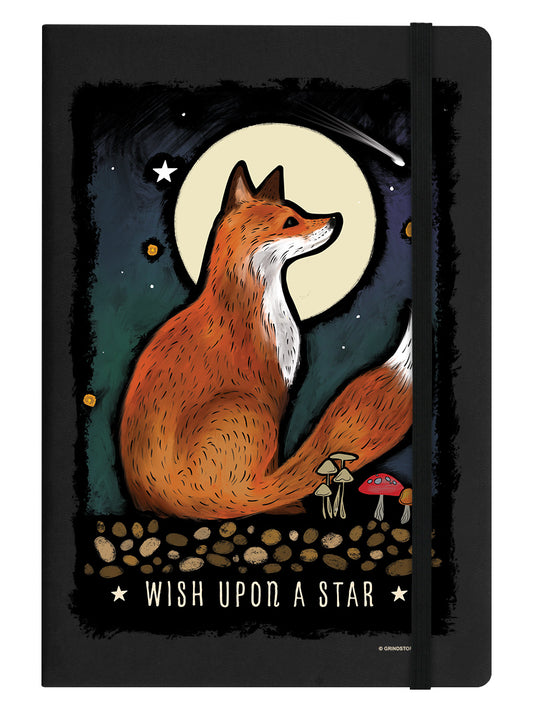 Wish Upon A Star Black A5 Hard Cover Notebook